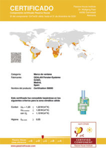Componente Certificado Passive House - S8000