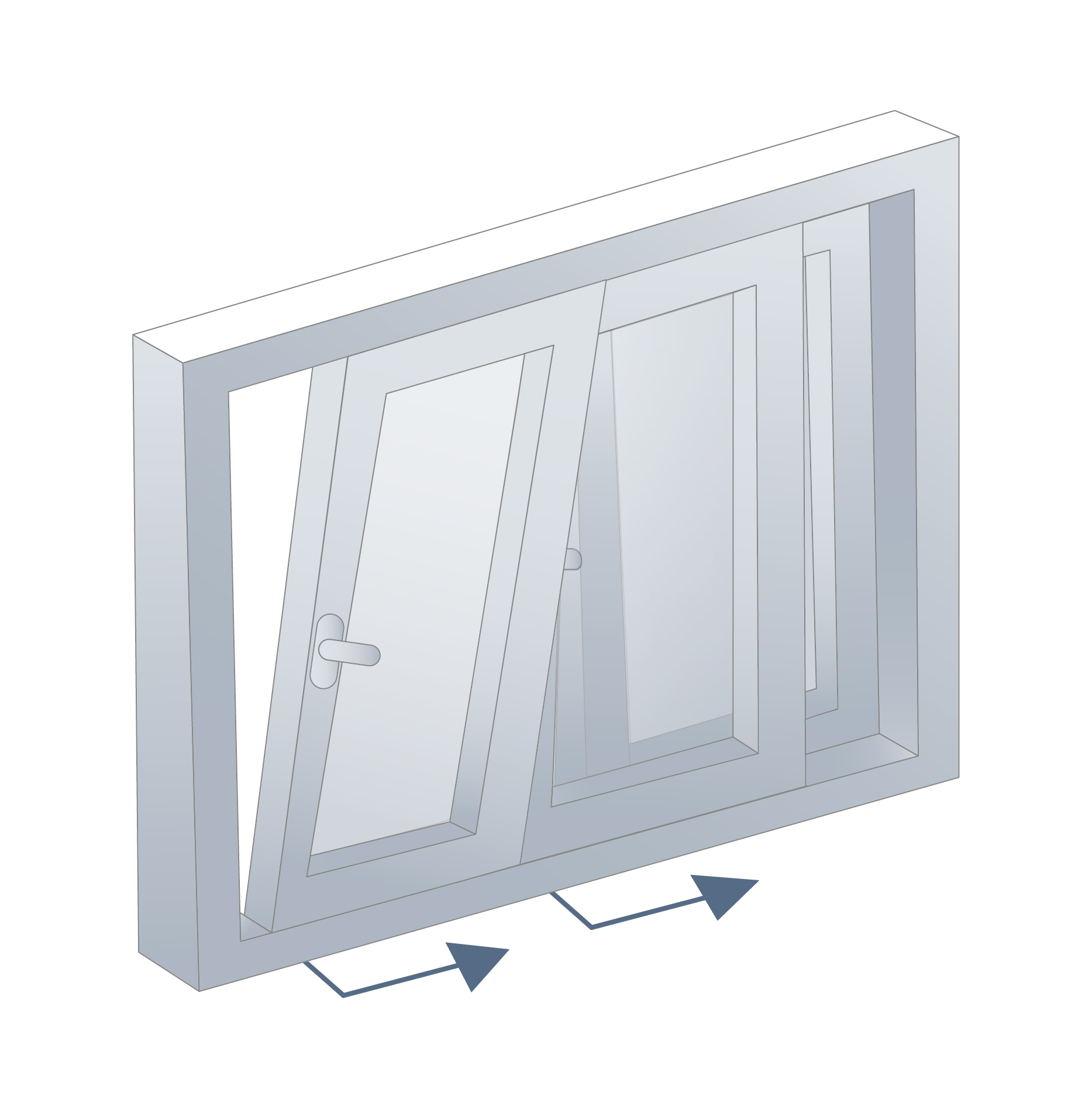 Ventana corredera slide
